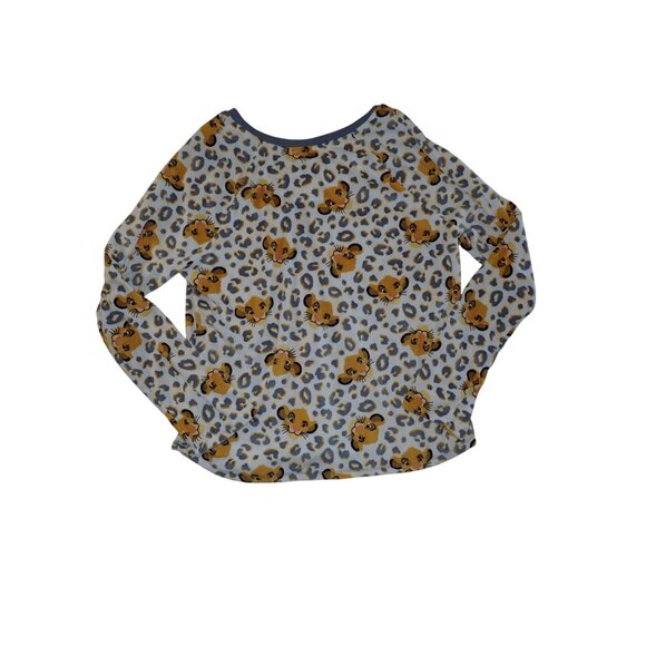 Disney Simba Lion King Velour Pajama Set XL 16-18 Henley Shirt Pants Cozy Soft - Picture 4 of 8